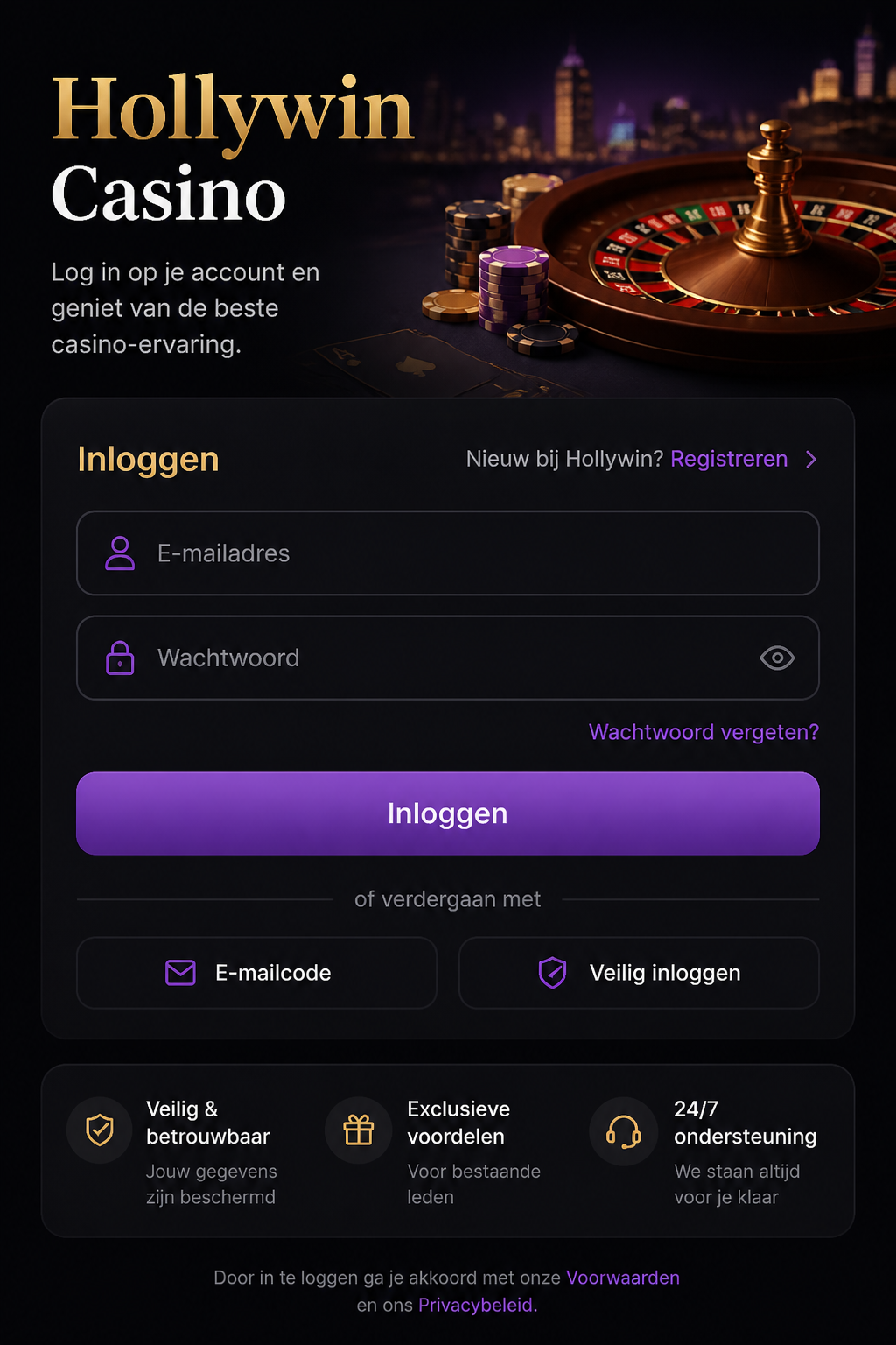 Hollywin Casino screen 3
